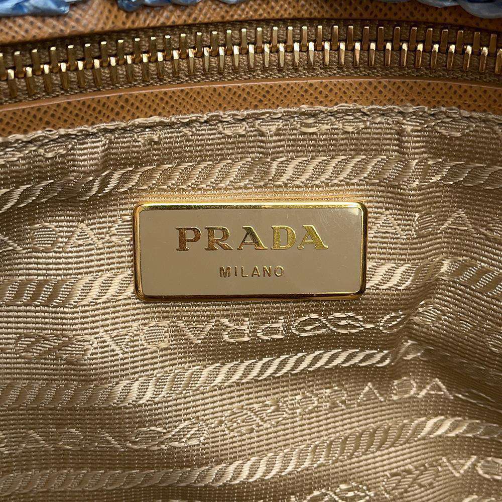 Prada Canapa Raffia Handbag Tote - Picture 11 of 12